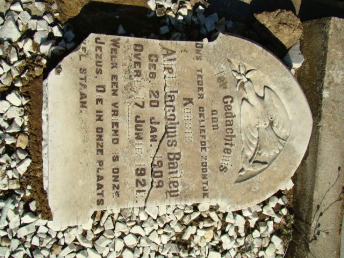 BAILEY Abel Jacobus 1909-1921