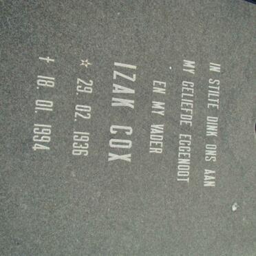 COX Izak 1936-1994