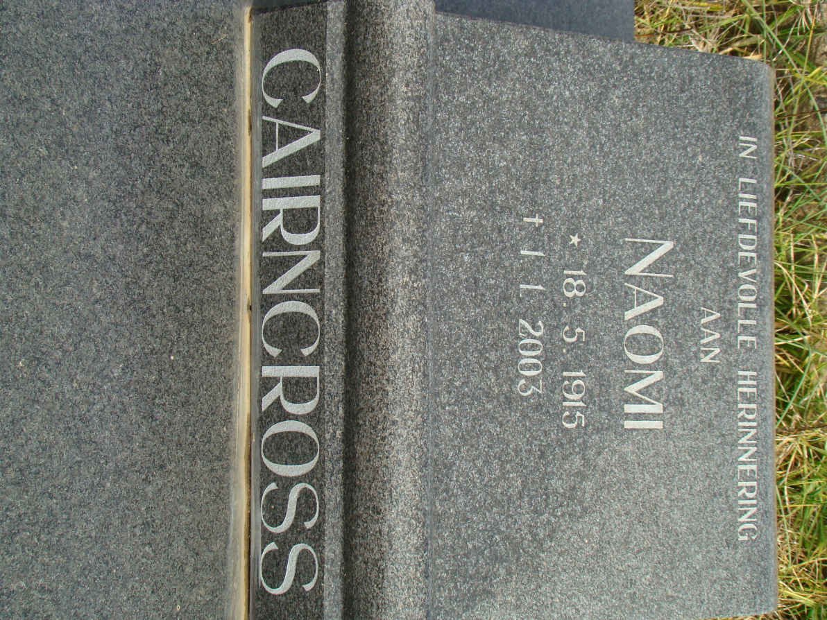 CAIRNCROSS Naomi 1915-2003
