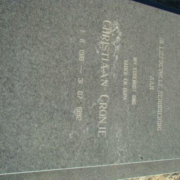 CRONJE Christiaan 1918-1992
