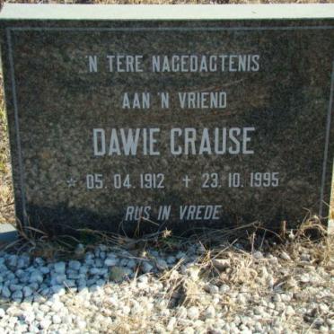 CRAUSE Dawie 1912-1995