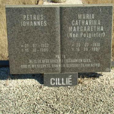 CILLIE Petrus Johannes 1907-1996 &amp; Maria Catharina Margaretha POTGIETER 1910-1997