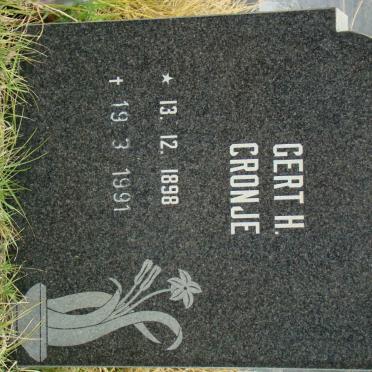 CRONJE Gert H. 1898-1991
