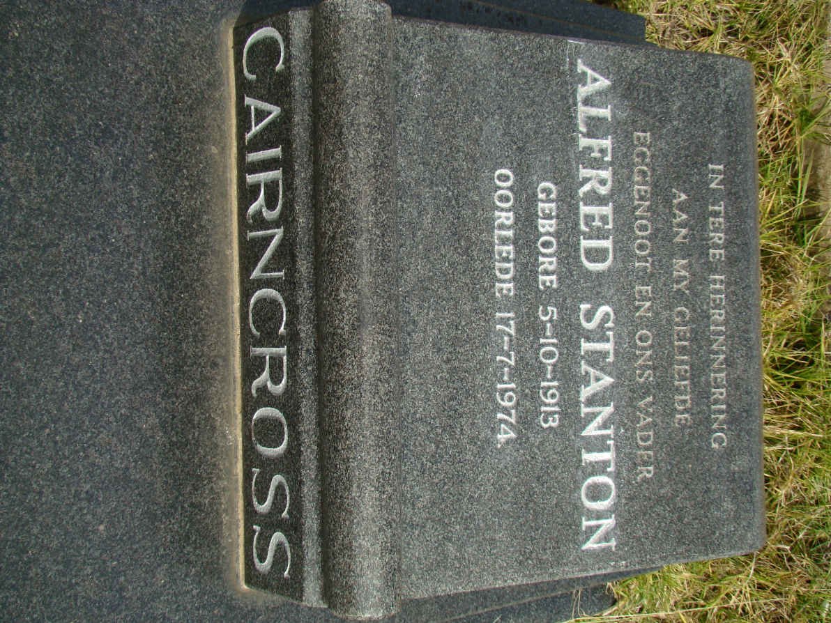 CAIRNCROSS Alfred Stanton 1913-1974