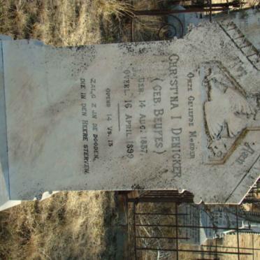 DENICKER Christina I. nee BEUKES 1837-1899