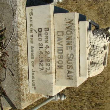 DAVIDSON Yvonne Susan 1927-1927