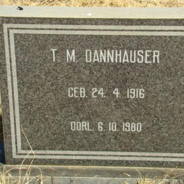 DANNHAUSER T.M. 1916-1980