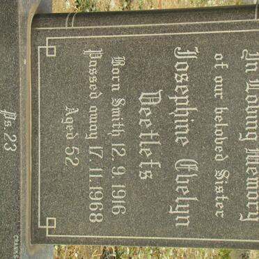 DEETLEFS Josephine Evelyn 1916-1968