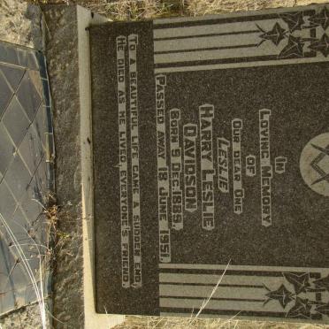 DAVIDSON Harry Leslie 1889-1951