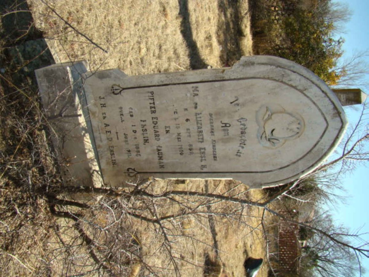 ENSLIN Pieter Eduard Hauman 18?6-1911 &amp; Maria Elizabeth 18?2-1910