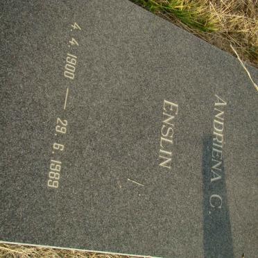 ENSLIN Andriena C. 1900-1989