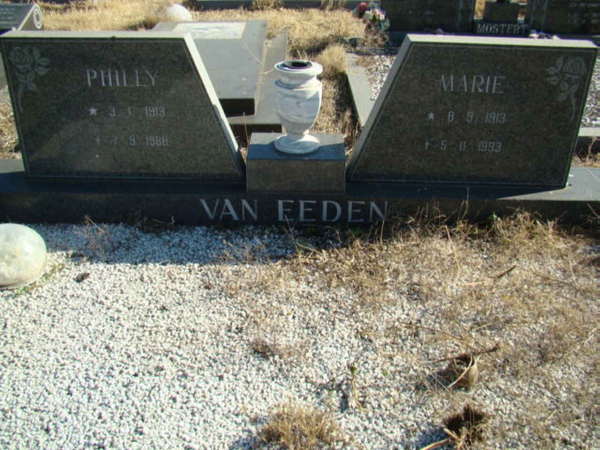 EEDEN Philly, van 1913-1988 &amp; Marie 1913-1993