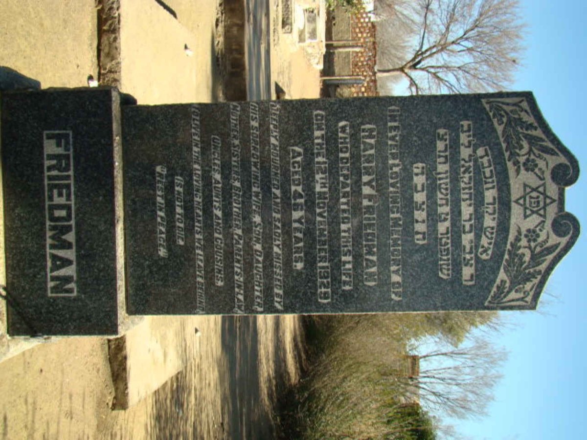 FRIEDMAN Harry -1929