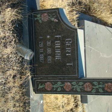 FOURIE Gert T. 1913-1987