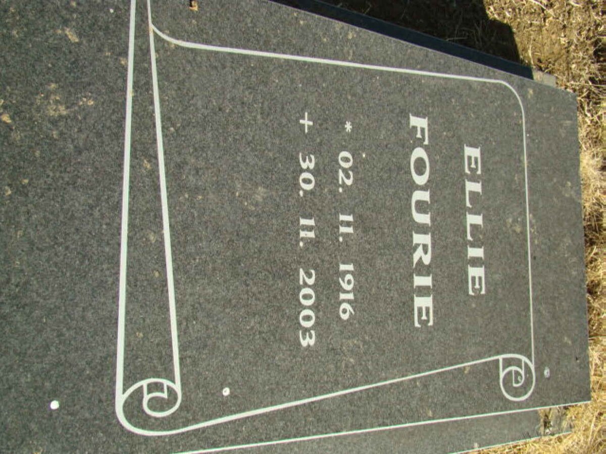 FOURIE Ellie 1916-2003
