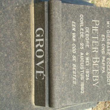GROVÉ Pieter Beeby 1924-1963