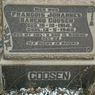 GOOSEN Francois Johannes Barend 1914-1948