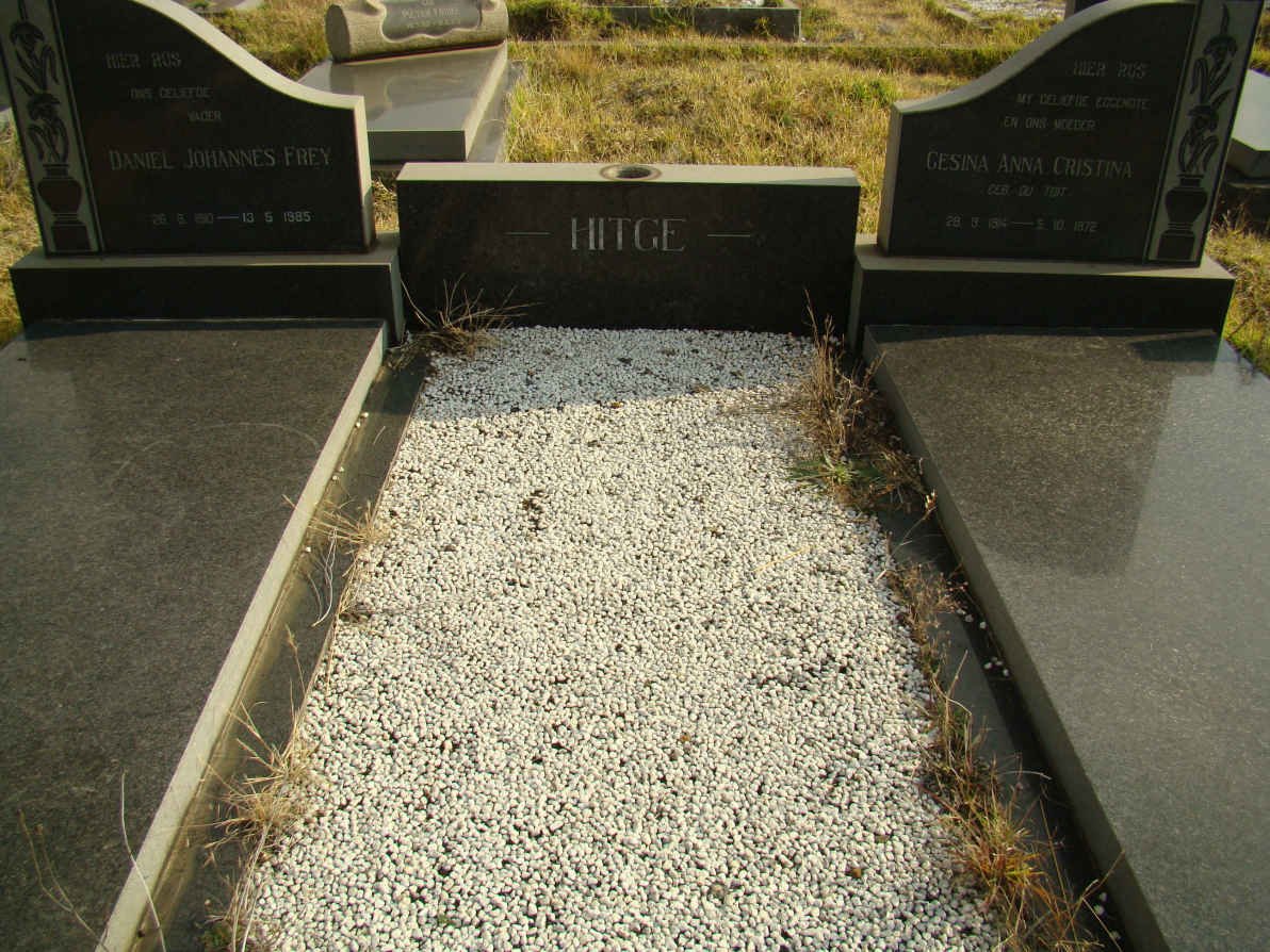 HITGE Daniel Johannes Frey 1910-1985&amp; Gesina Anna Christina DU TOIT 1914-1972
