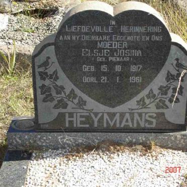 HEYMANS Elsje Josina née PIENAAR 1917-1961