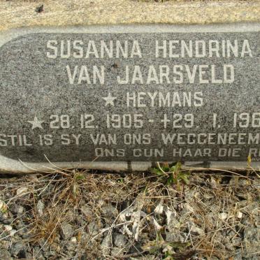 JAARSVELD Susanna Hendrina, van nee HEYMANS 1905-1967