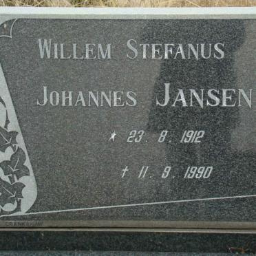JANSEN Willem Stefanus Johannes 1912-1990