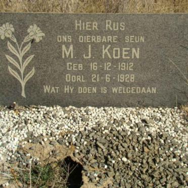 KOEN M.J.  1912-1928