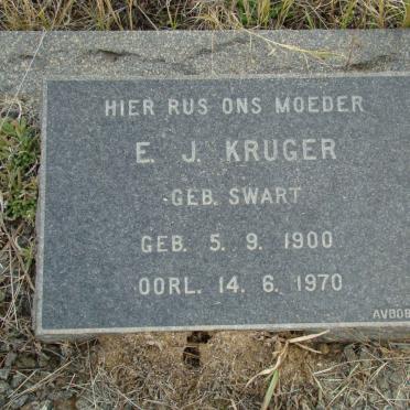 KRUGER E.J. nee SWART 1900-1970