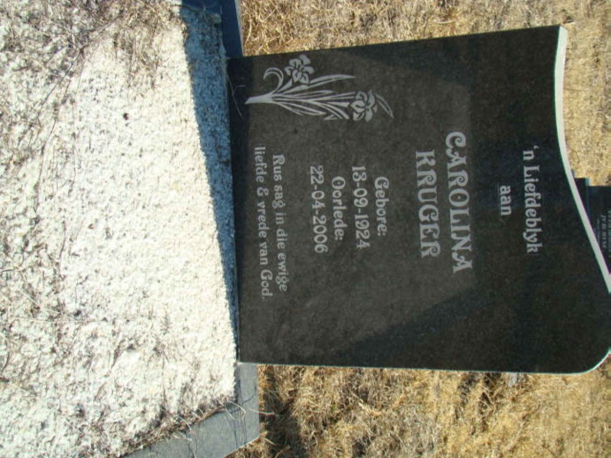 KRUGER Carolina 1924-2006