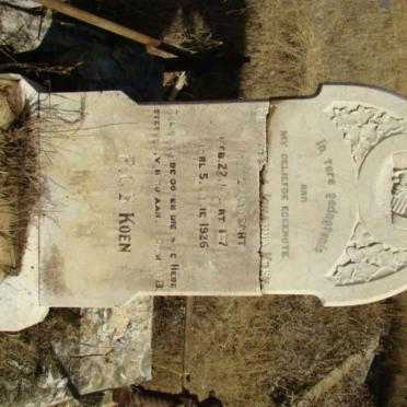 KOEN Petronella Johanna nee LAMBRECHT  ?-1926