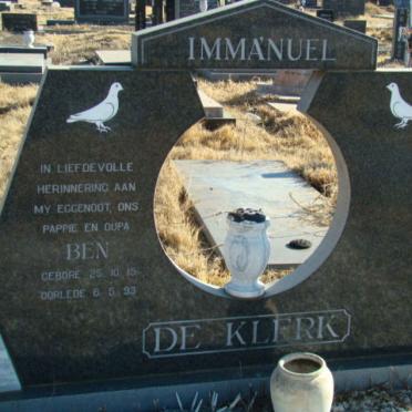 KLERK Ben, de 1915-1993