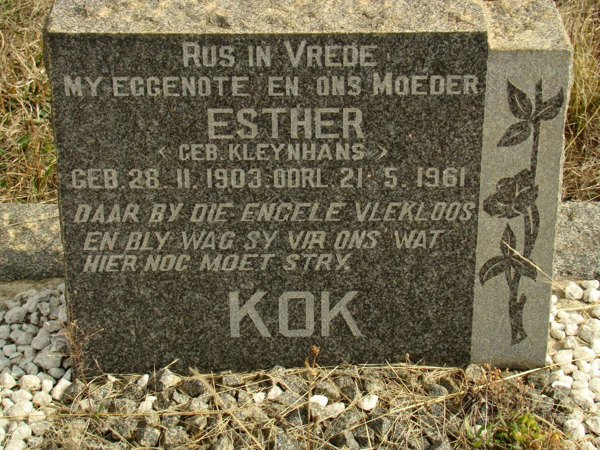 KOK Esther nee KLEYNHANS 1903-1961