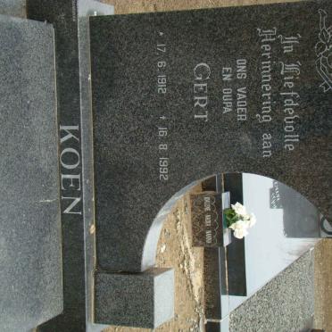 KOEN Gert 1912-1992