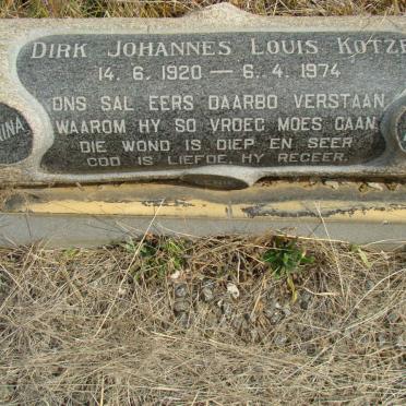 KOTZE Dirk Johannes Louis 1920-1974