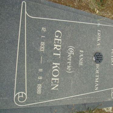 KOEN Gert 1933-1988