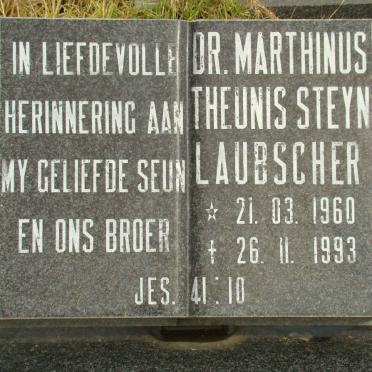 LAUBSCHER Marthinus Theunis Steyn 1960-1993