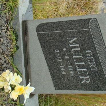 MULLER Gert 1899-1981