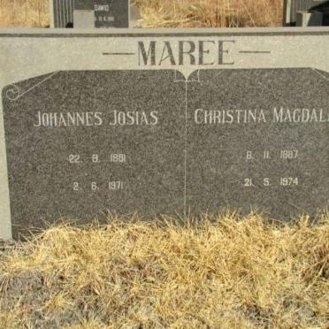 MAREE Johannes Josias 1881-1971 &amp; Christina Magdalena 1887-1974