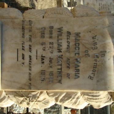 MATTHEW Maggie Maria 1895-1919