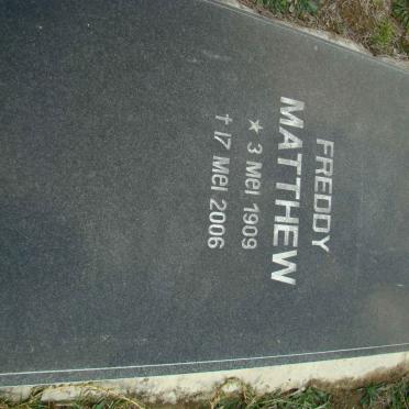 MATTHEW Freddy 1909-2006