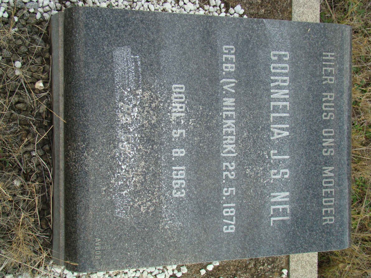 NEL Cornelia J.S. nee VAN NIEKERK 1879-1963