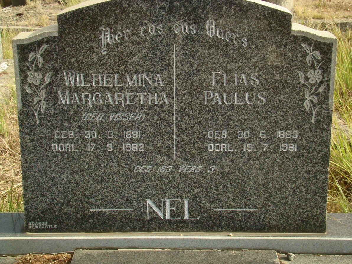 NEL Elias Paulus 1883-1961 &amp; Wilhelmina Margaretha VISSER 1891-1982