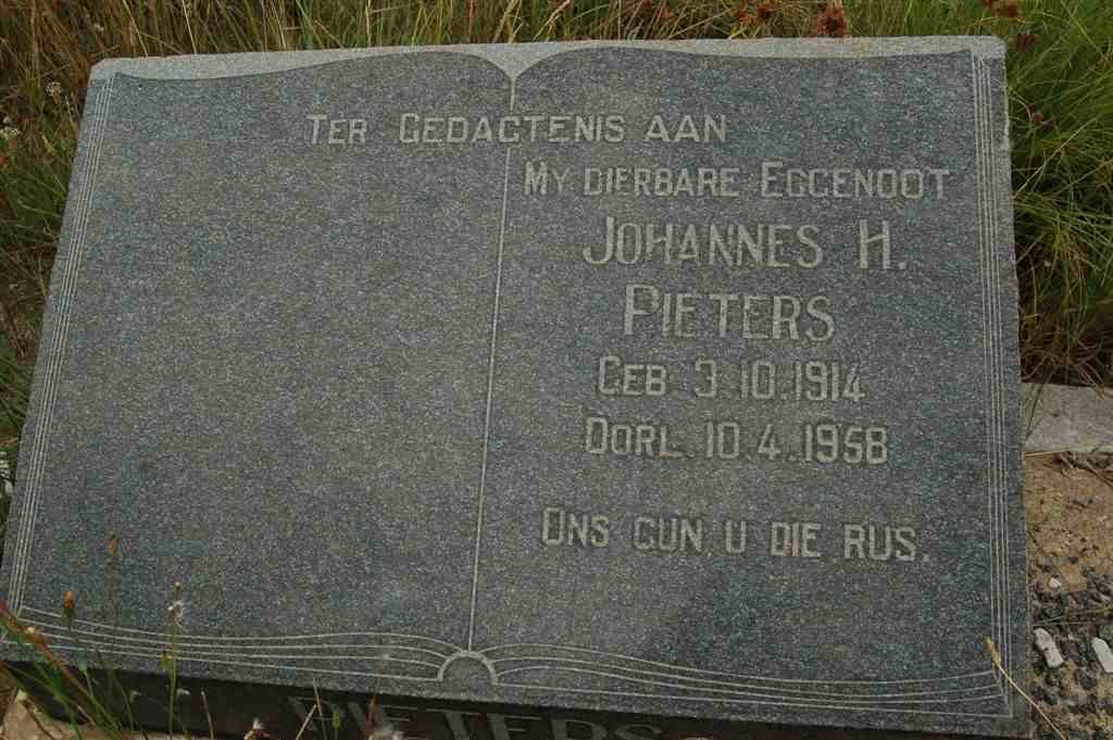 PIETERS Johannes H. 1914-1958