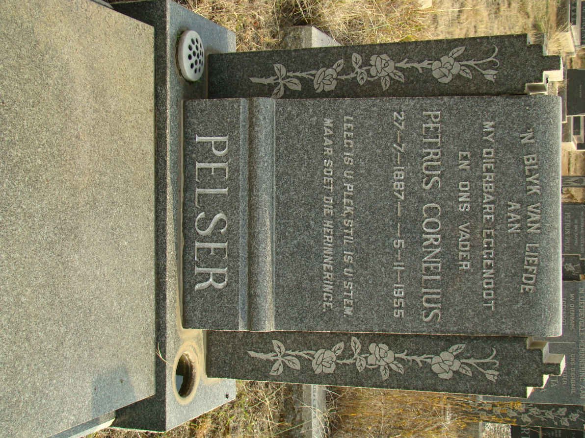 PELSER Petrus Cornelius 1887-1955