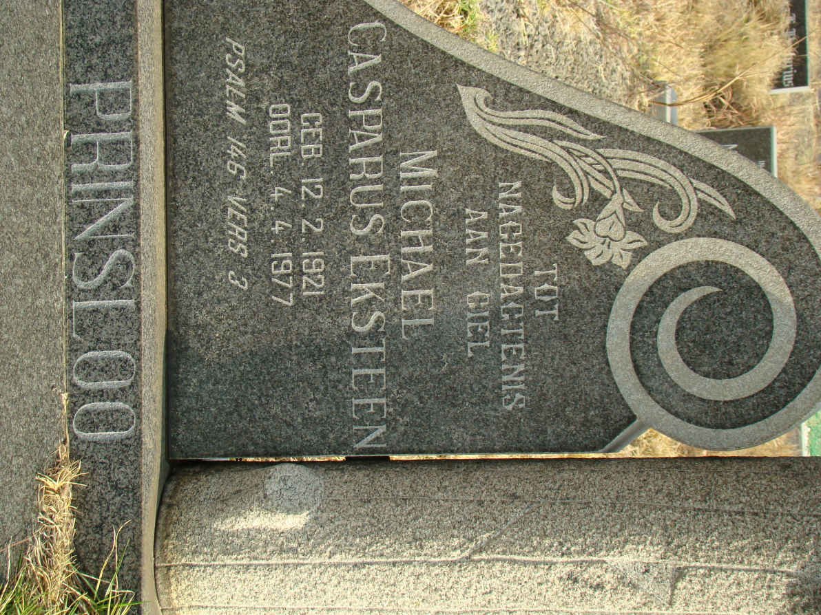 PRINSLOO Michael Casparus Eksteen 1921-1977