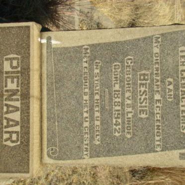 PIENAAR Bessie nee V.D. LINDE -1942