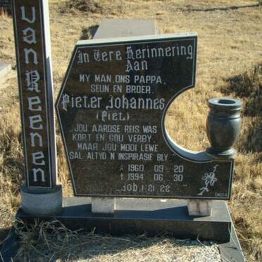 REENEN Pieter Johannes, van 1960-1994