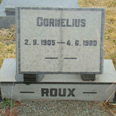 ROUX Cornelius 1905-1980