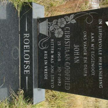 ROELOFSE Johan Christiaan Godfried 1908-1982