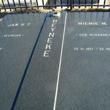 REYNEKE Jan H.T. 1954- &amp; Miemie M. SCHABORT 1957-2000