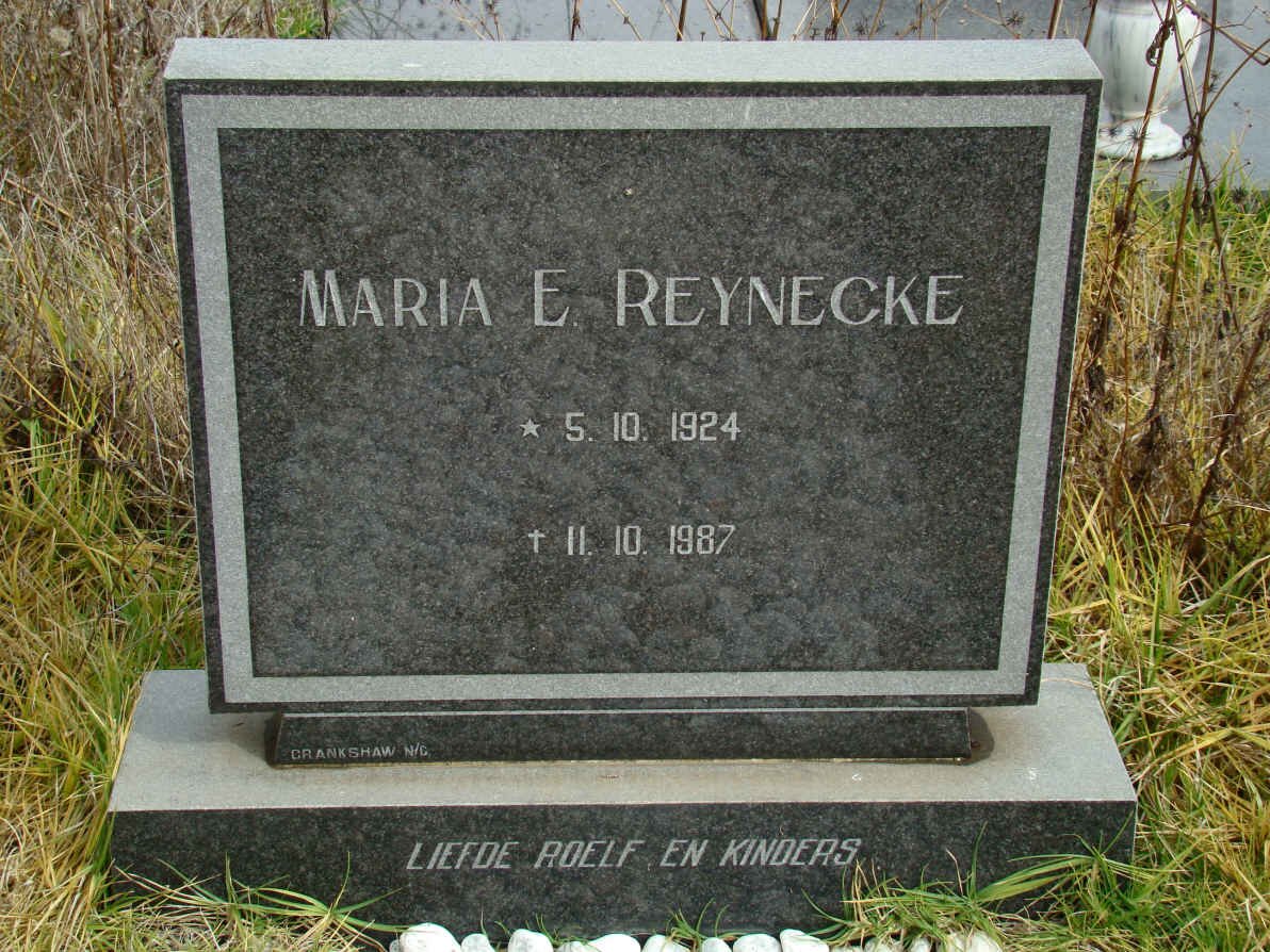 REYNECKE Maria E. 1924-1987